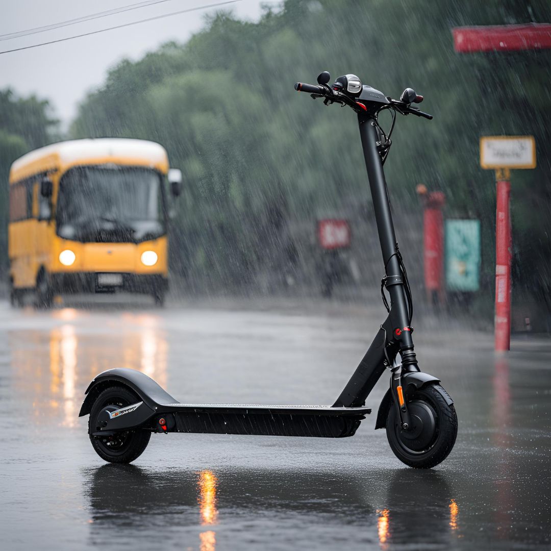 patinete elétrico na chuva